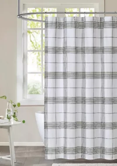 Cottage Plaid Shower Curtain