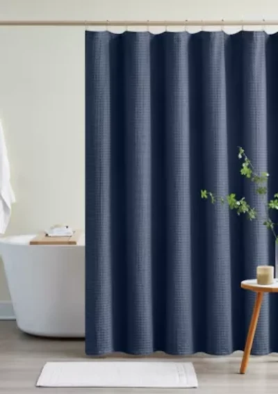 Cannon Heritage Cotton Waffle Shower Curtain