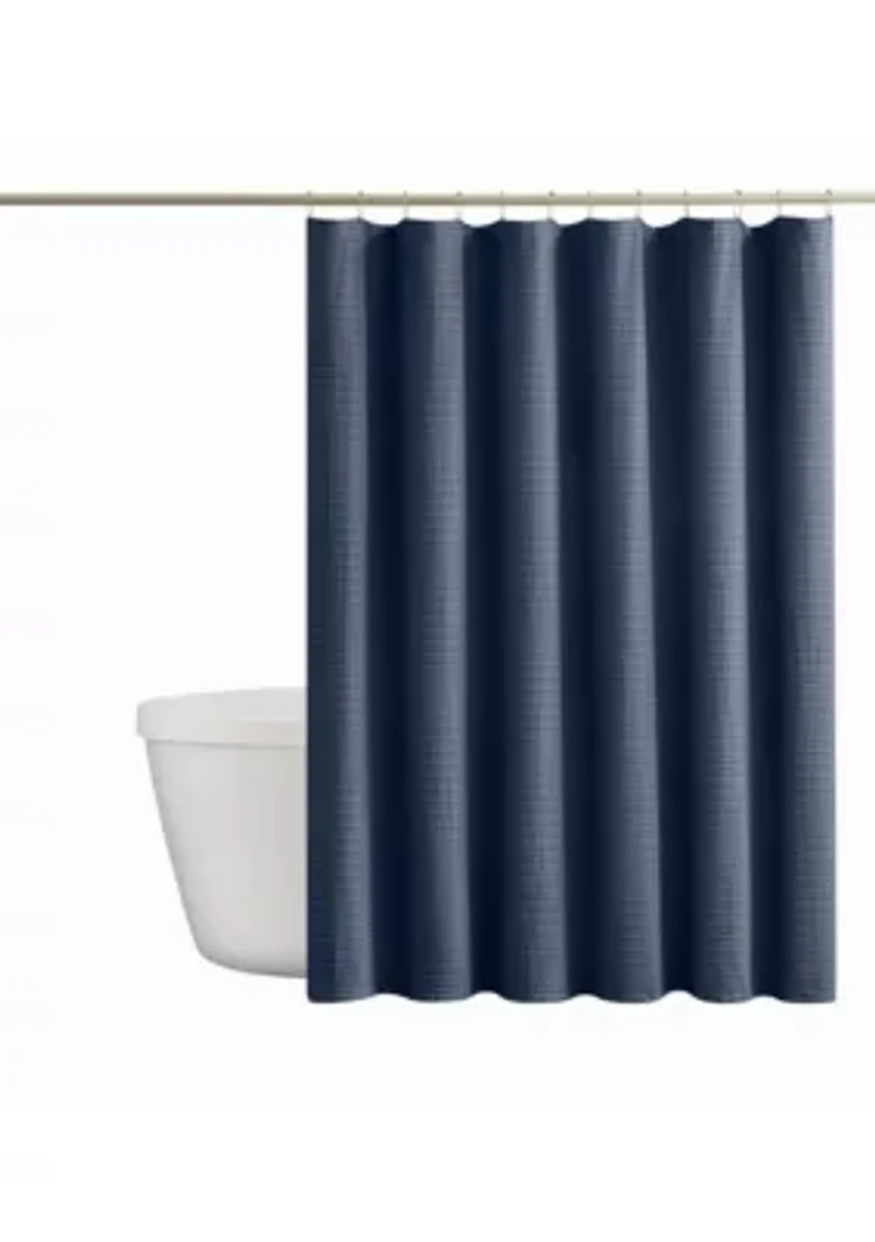 Cannon Heritage Cotton Waffle Shower Curtain