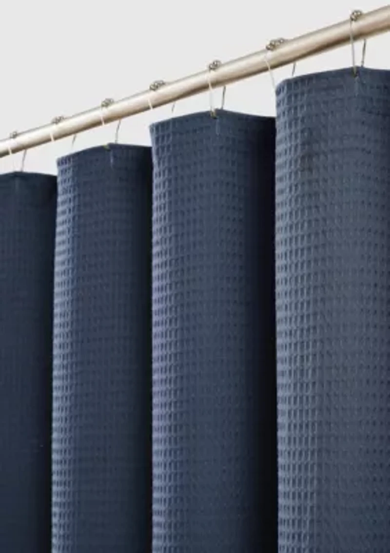 Cannon Heritage Cotton Waffle Shower Curtain