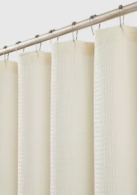 Cannon Heritage Cotton Waffle Shower Curtain