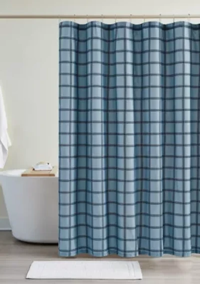 Cannon Luka Grid Shower Curtain