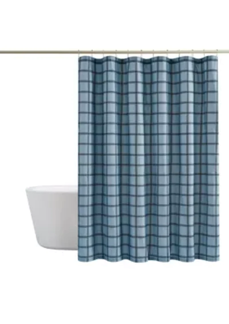 Cannon Luka Grid Shower Curtain