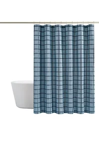 Cannon Luka Grid Shower Curtain