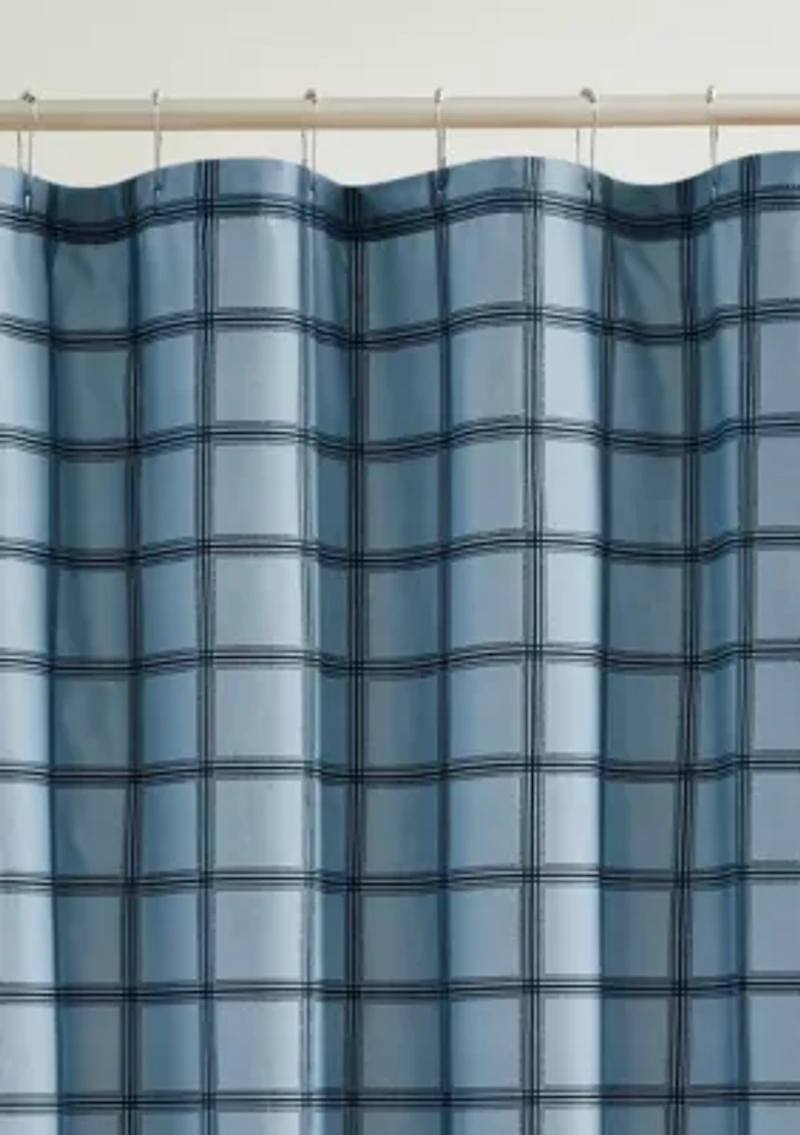 Cannon Luka Grid Shower Curtain