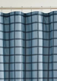 Cannon Luka Grid Shower Curtain