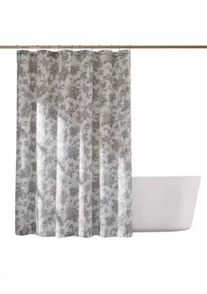 Brooklyn Loom Mila Floral Shower Curtain