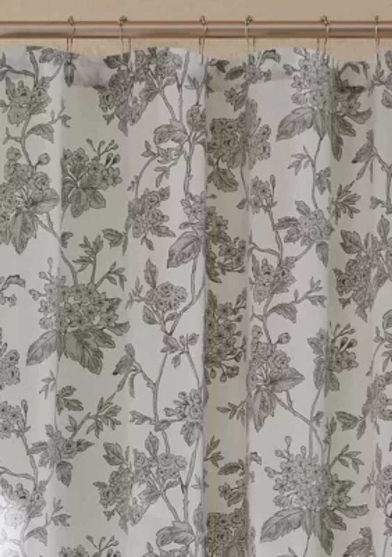 Brooklyn Loom Mila Floral Shower Curtain