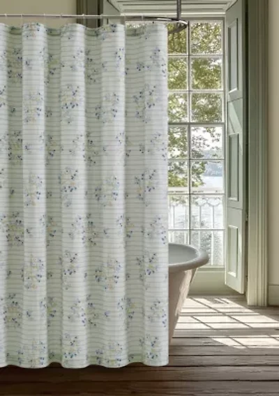 Cottage Classics Emma Floral Shower Curtain