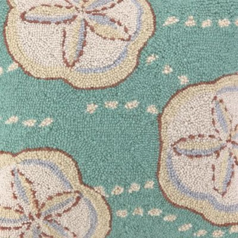 Sand Dollar Wool Hook Pillow
