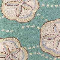 Sand Dollar Wool Hook Pillow