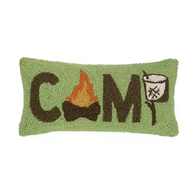 Camp Marshmallow Wool Hook Pillow