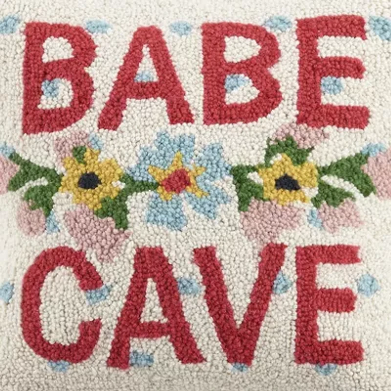 Babe Cave Wool Hook Pillow