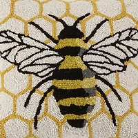 Honeycomb Bee Wool Hook Pillow