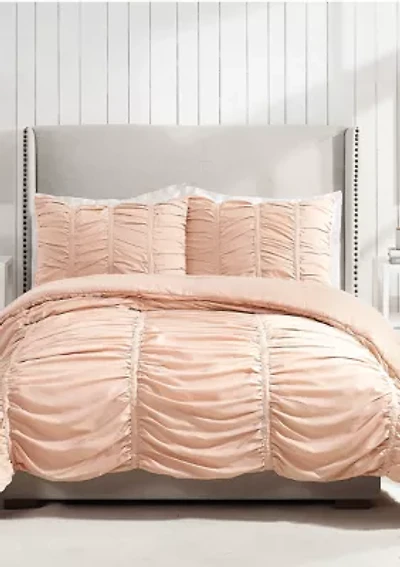 Emily Solid Textured Comforter Set