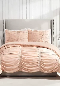 Emily Solid Textured Comforter Set