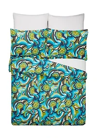 Fall Floral Comforter Set