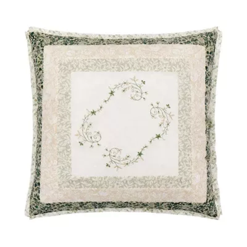 Harper Embroidered Square Pillow