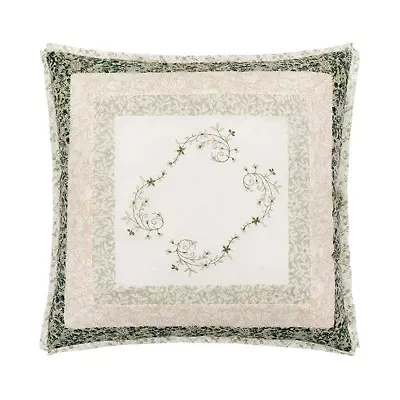 Harper Embroidered Square Pillow
