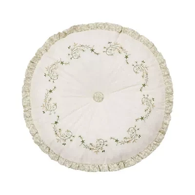 Harper Embroidered Round Pillow