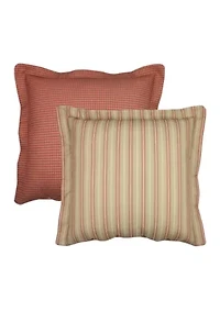 Vienne Red Houndstooth European Sham 26-in. x 26-in.