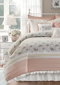 Dawn 9 Piece Cotton Percale Comforter Set