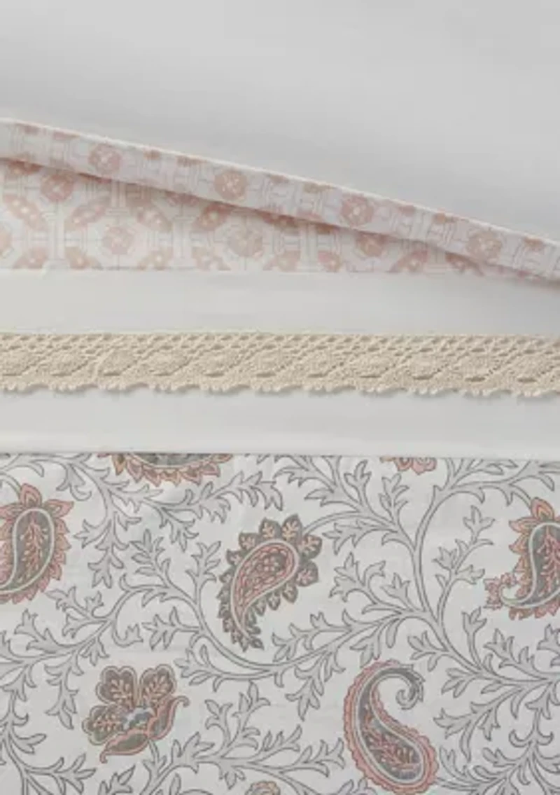 Dawn 9 Piece Cotton Percale Comforter Set