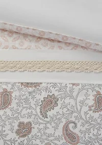 Dawn 9 Piece Cotton Percale Comforter Set