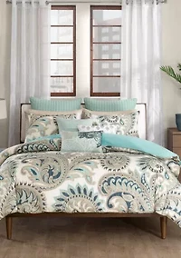 Mira Full/Queen Duvet Mini Set Blue