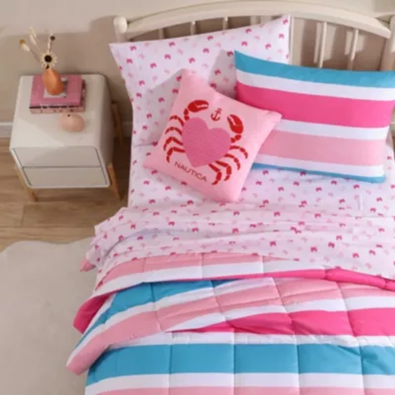 Cru Stripe Microfiber Comforter Bonus Set