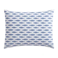 Woodblock Fish Cotton Duvet Cover Set