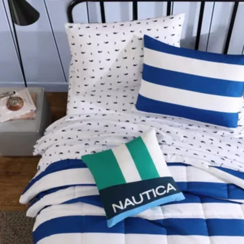 Huck Stripe Microfiber Comforter Bonus Set