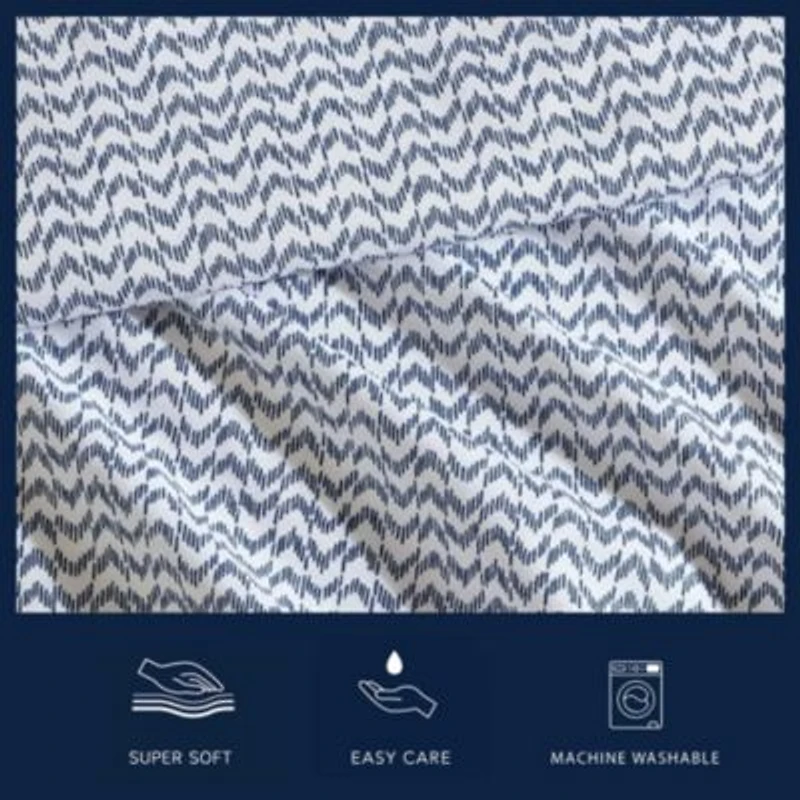 Ikat Wave Cotton Sheet Set