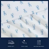 Nantucket Lobster Microfiber Sheet Set
