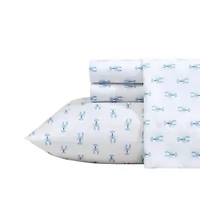 Nantucket Lobster Microfiber Sheet Set