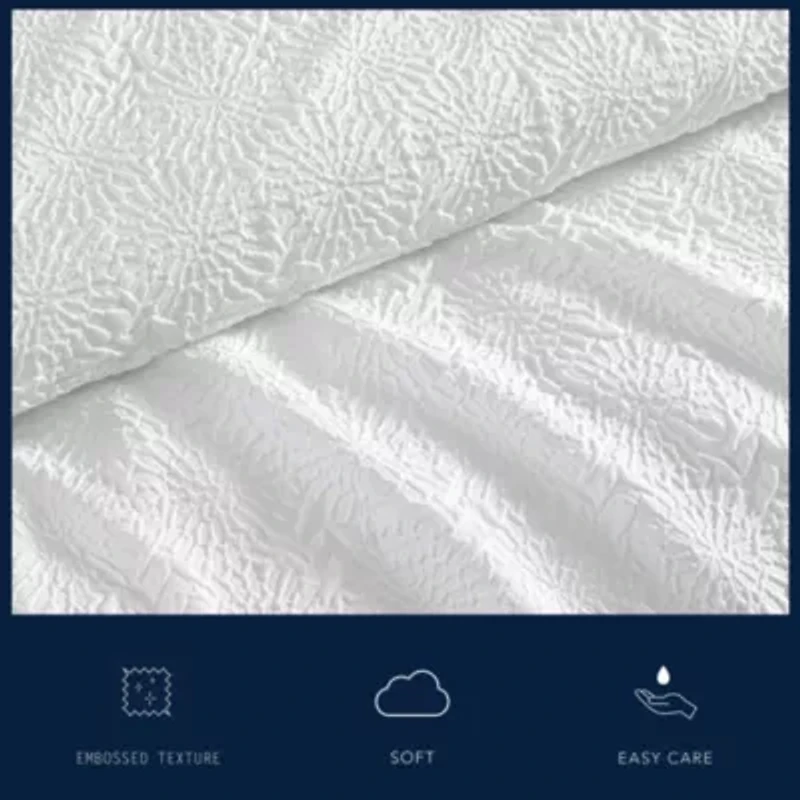 Embossed Sunflower Microfiber Comforter Set