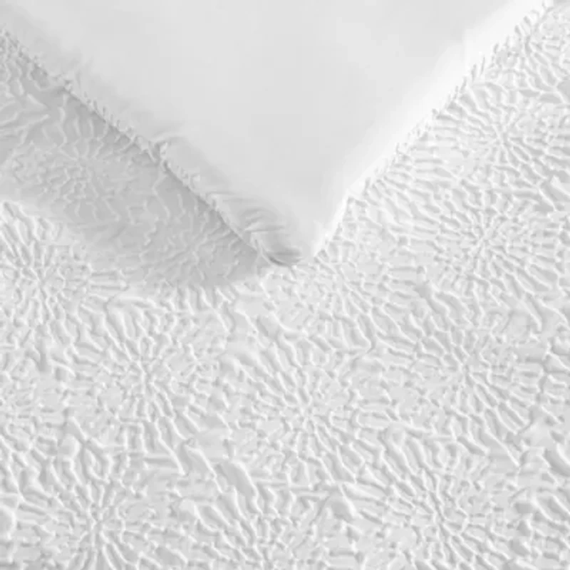 Embossed Sunflower Microfiber Comforter Set