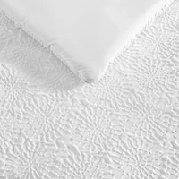 Embossed Sunflower Microfiber Comforter Set