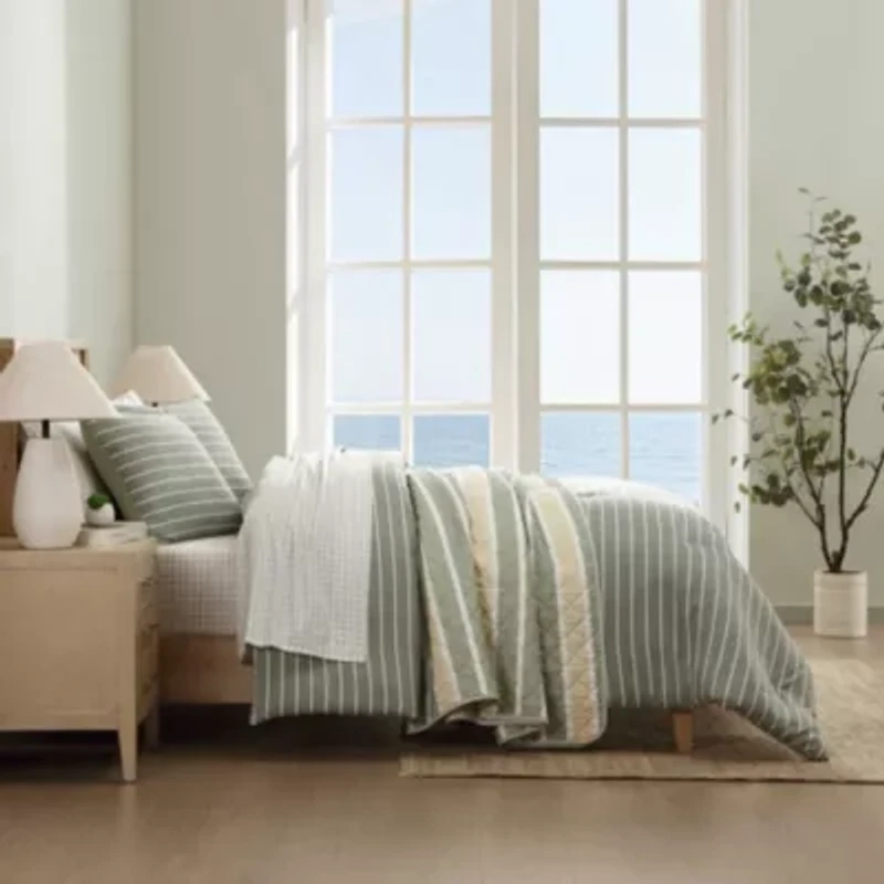 Park Stripe Microfiber Comforter Set