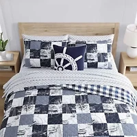 Sailors Patchwork Cotton Quilt Set