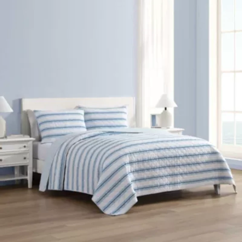 Tim Stripe Cotton Quilt Set