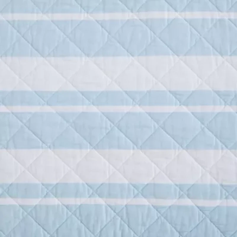 Seafront Stripe Cotton Quilt Set
