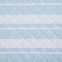 Seafront Stripe Cotton Quilt Set