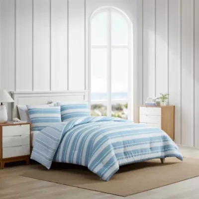 Riverside Stripe Cotton Comforter Set