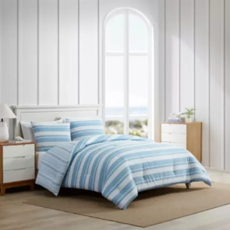 Riverside Stripe Cotton Comforter Set