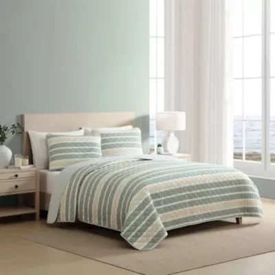 Varadero Stripe Cotton Quilt Set