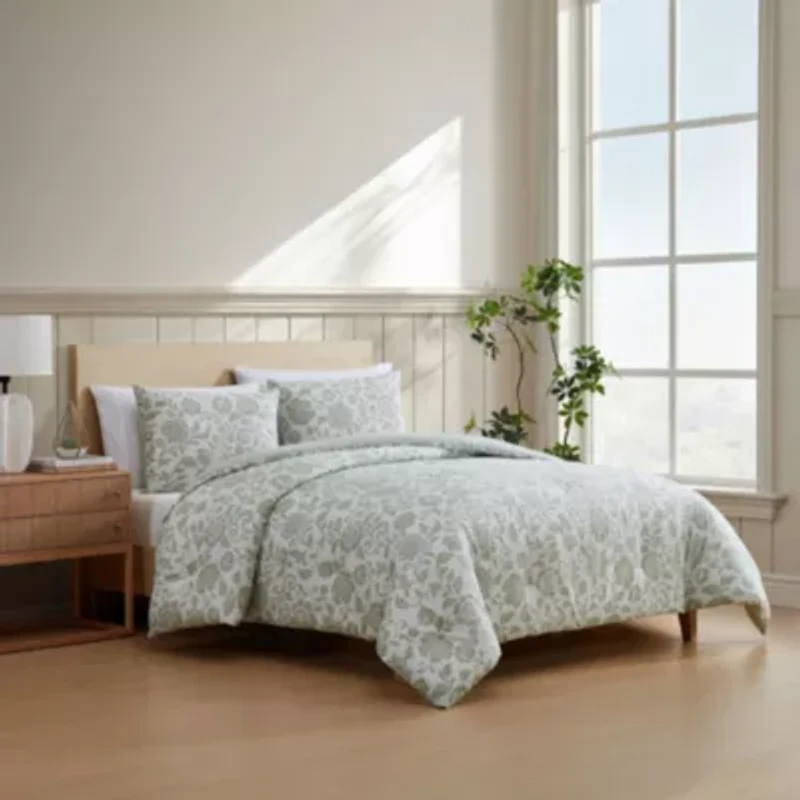 Jacob Bay Floral Cotton Comforter Set