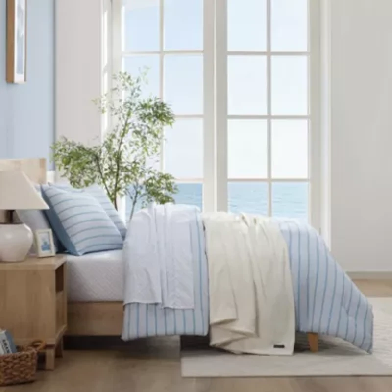 Chambray Waves Microfiber Comforter Set