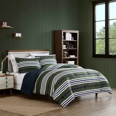 Uphaul Stripe Microfiber Comforter Set