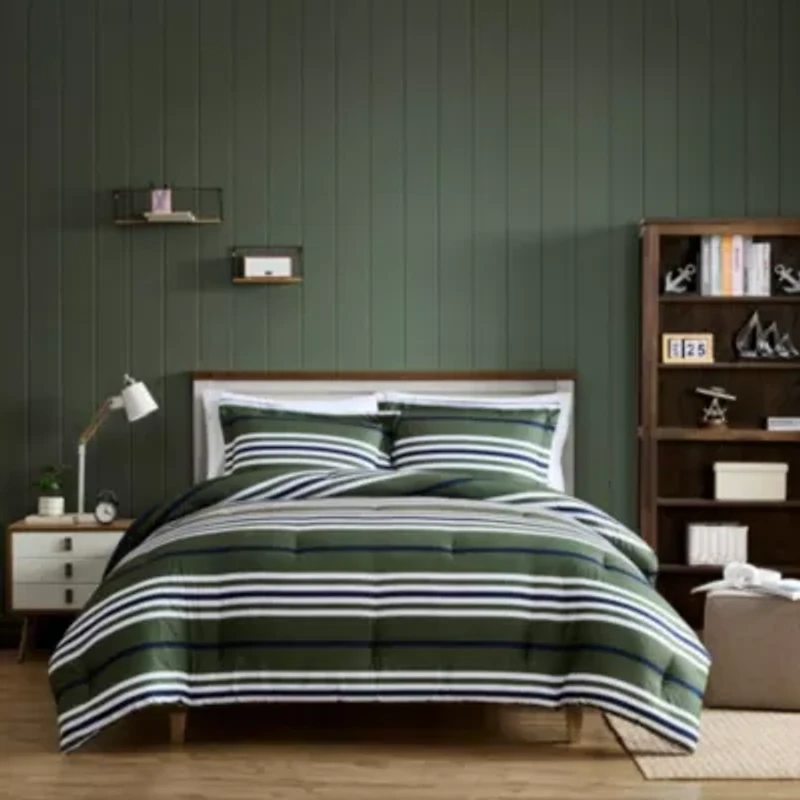 Uphaul Stripe Microfiber Comforter Set